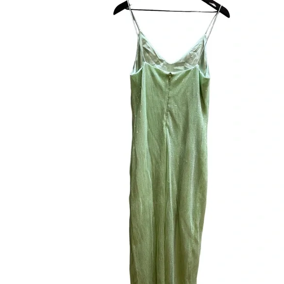 Rosetta GettyGreen Sequin Slip Gown size small